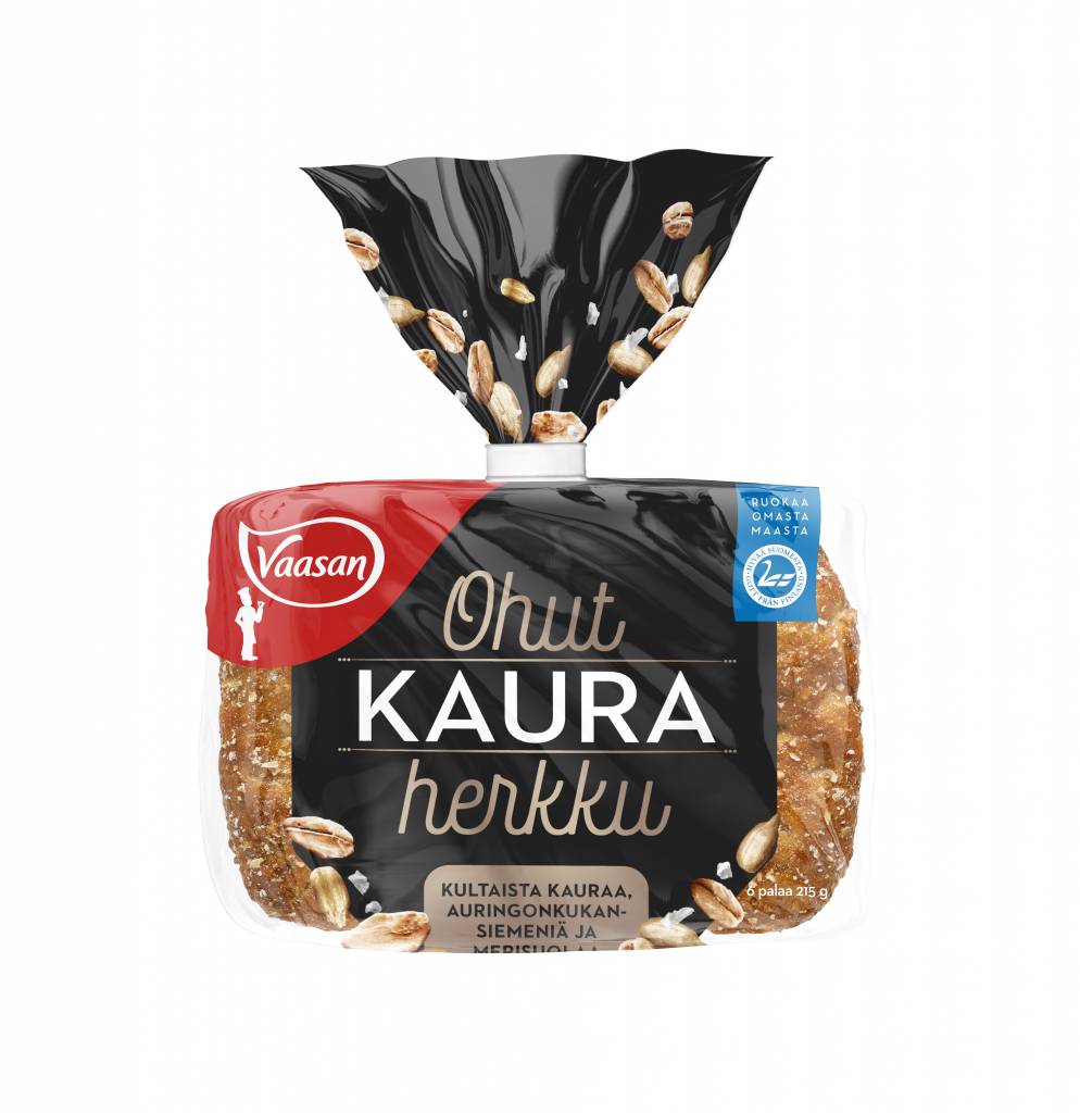 Vaasan Ohut Kauraherkku -kauraleipä